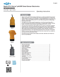 Thumbnail of document Manual - 2751 pH/ORP Smart Sensor Electronics